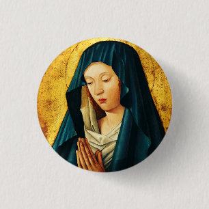 Jungfrau Maria Hodegetria byzantinisch-katholische Button