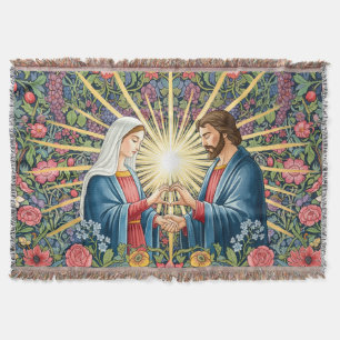Jungfrau Maria & Jesus Christus Herz / Christliche Decke