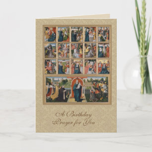 Jungfrau Maria Jesus Heiliger Rosenkranz Sakrale K Feiertagskarte
