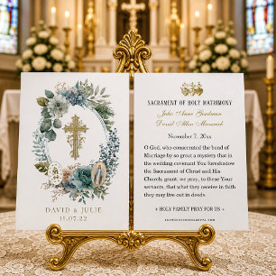 Jungfrau Maria Katholische Hochzeitskarte