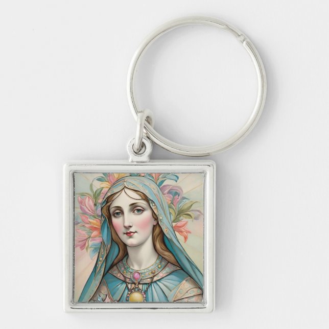 Jungfrau Maria Schlüsselanhänger (Vorne)