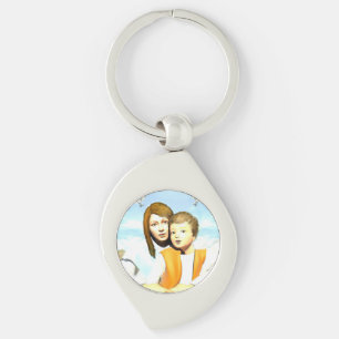 Jungfrau Maria und das Kind Jesus Schlüsselanhänger
