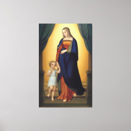 Jungfrau Maria und der Säugling Jesus Religious Leinwanddruck