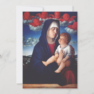 Jungfrau Maria und Kind Klassische Religiöse Kunst Dankeskarte