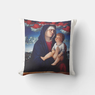 Jungfrau Maria und Kind Klassische Religiöse Kunst Kissen