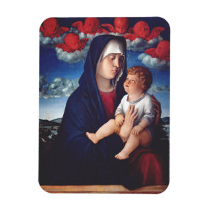 Jungfrau Maria und Kind Klassische Religiöse Kunst Magnet