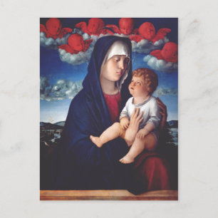Jungfrau Maria und Kind Klassische Religiöse Kunst Postkarte