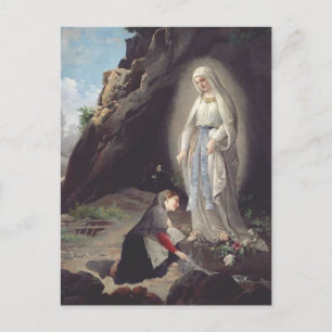Jungfrau Maria von Lourdes Postkarte