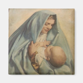 Jungfrau Mary and Baby Jesus Magnet