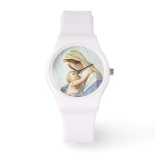 Jungfrau Mary and Baby Jesus Watch Armbanduhr