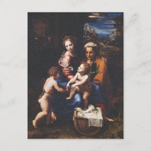 Jungfrau Mary and Child mit John the Baptist Postkarte