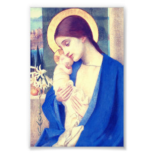 Jungfrau Mary and Child von Marianne Stokes Fotodruck