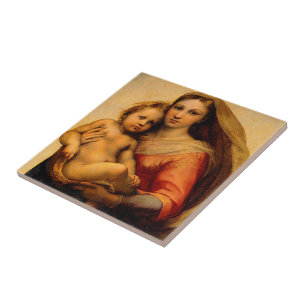 Jungfrau Mary and Child von Rafael Santi Fliese
