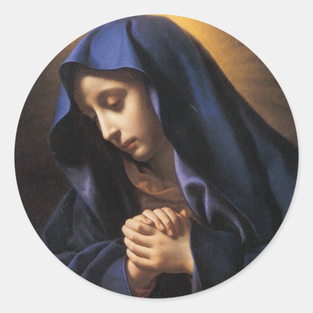 Jungfrau Mary Aufkleber (Vorderseite)