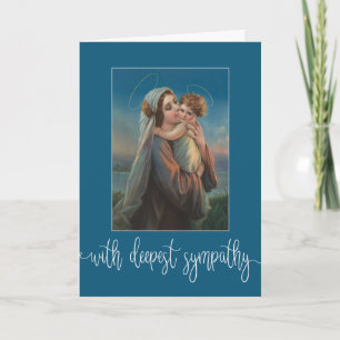 Jungfrau Mary Baby Jesus Beerdigung Beileid Beilei Karte