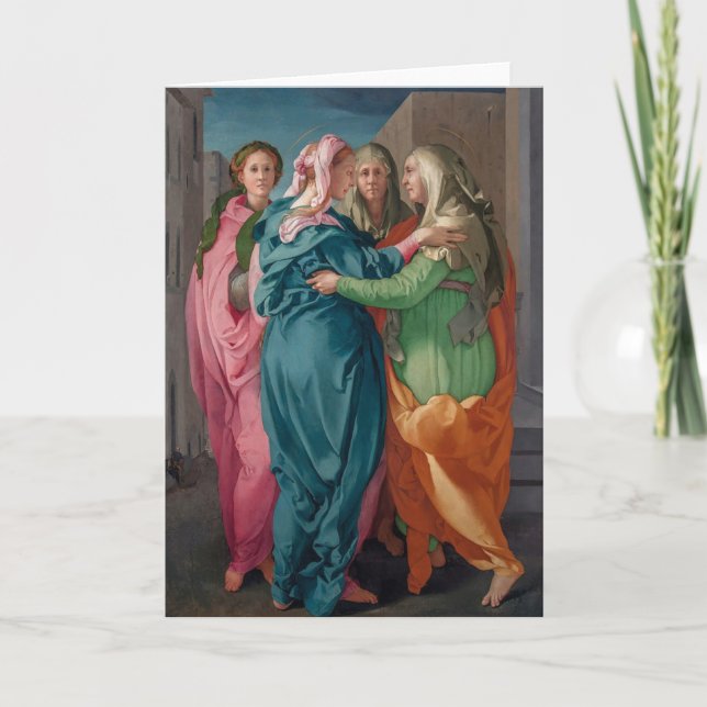 Jungfrau Mary Besuch in St. Elisabeth Religious Karte (Vorderseite)