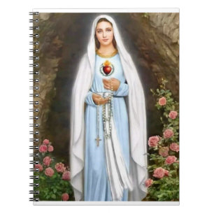 Jungfrau Mary betete Notizbuch Notizblock