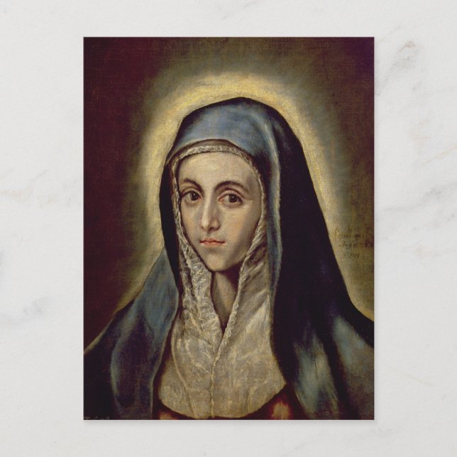 Jungfrau Mary, c.1594-1604 Postkarte (Vorderseite)