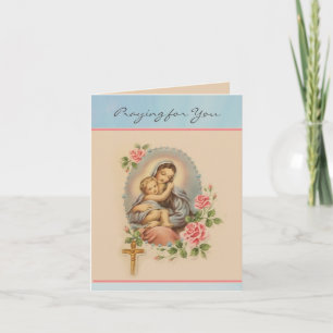 Jungfrau Mary Card für das religiöse Freundschafts Karte
