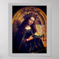 Jungfrau Mary - Gent Altarpiece von Jan van Eyck