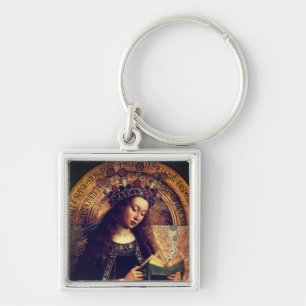 Jungfrau Mary - Gent Altarpiece von Jan van Eyck Schlüsselanhänger