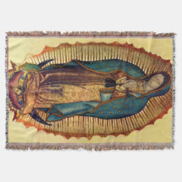Jungfrau Mary Guadalupe Full Tilma Throw Blanket Decke