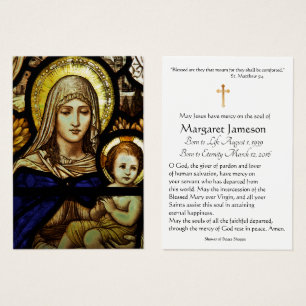 Jungfrau Mary Jesus festhielt Glass katholische Re