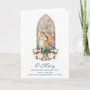 Jungfrau Mary Jesus Mothers Day Katholische Karte