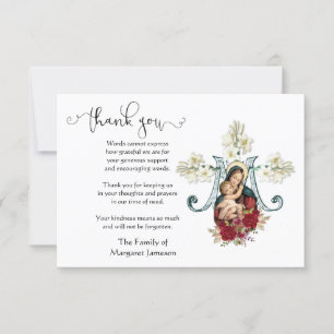 Jungfrau Mary Jesus Religious danke Ihnen Beileid