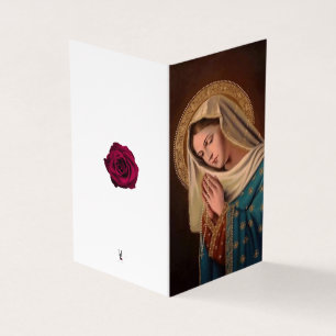 Jungfrau Mary Katholic Condolence Danke, Karten