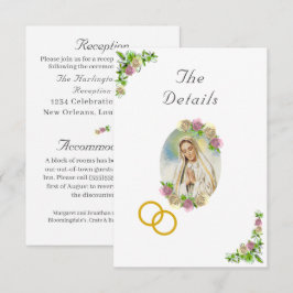 Jungfrau Mary Katholic Wedding Card Begleitkarte