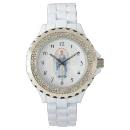 Jungfrau Mary Lady of Grace gesegnete Mutter Relig Armbanduhr