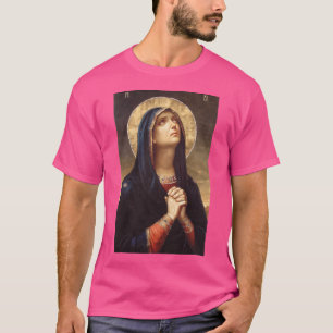 Jungfrau Mary Mater Dolorosa Cat T-Shirt