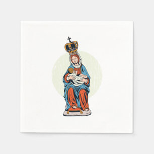 Jungfrau Mary Mutter Jesus Religion Glaube Gott Gi Serviette