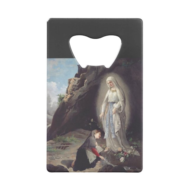 Jungfrau Mary of Lourdes Geldbeutel Flaschenöffner (Vorderseite)