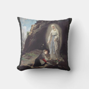 Jungfrau Mary of Lourdes Kissen