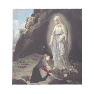Jungfrau Mary of Lourdes Notizblock