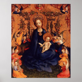 Jungfrau Mary of the Rose Poster