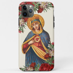 Jungfrau Mary Sorrowful Mutter Religious Floral Case-Mate iPhone Hülle
