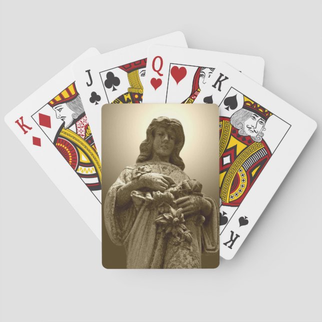 Jungfrau Mary Statue Spielkarten (Rückseite)