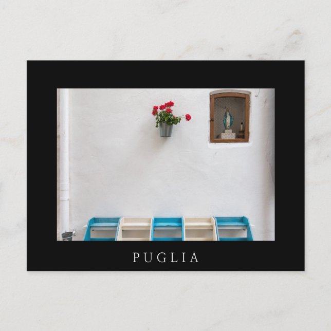 Jungfrau Mary Street altar in Puglia Postkarte (Vorderseite)