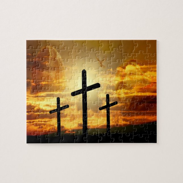 Jungfrau-Mary-Taube Calvery Jesuss Christus (Horizontal)