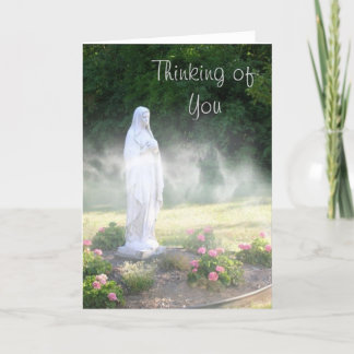 Jungfrau Mary Thinking of You" Dankeskarte