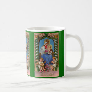 Jungfrau Mary und religiöse Tasse Baby-Jesuss  