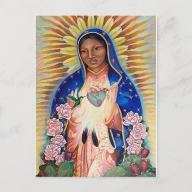 Jungfrau Mary - unsere Dame Of Guadalupe Postkarte (Vorderseite)