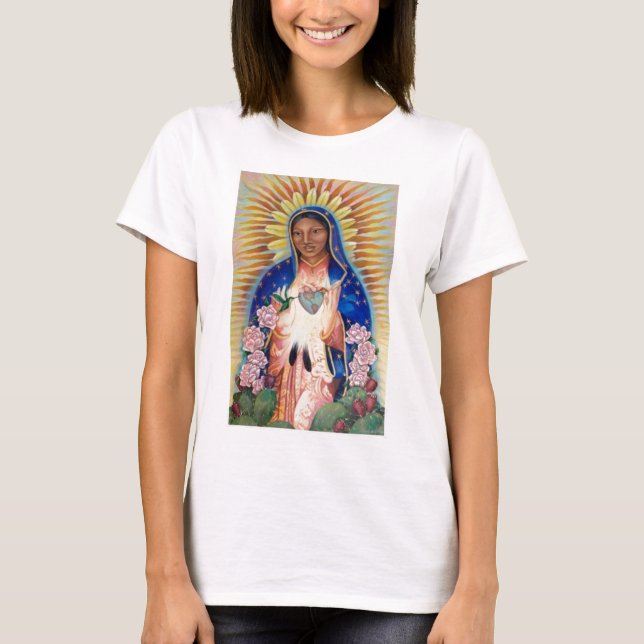Jungfrau Mary - unsere Dame Of Guadalupe T-Shirt (Vorderseite)