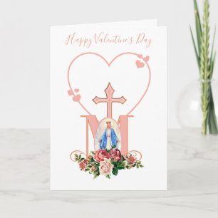 Jungfrau Mary Valentinstag Religiös-katholisch Karte