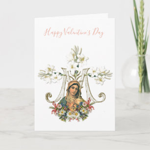 Jungfrau Mary Valentinstag Religiös-katholisch Karte