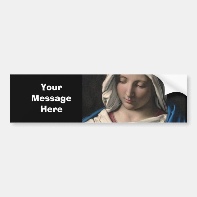 Jungfrau Mary / Virgen Maria Autoaufkleber (Vorne)