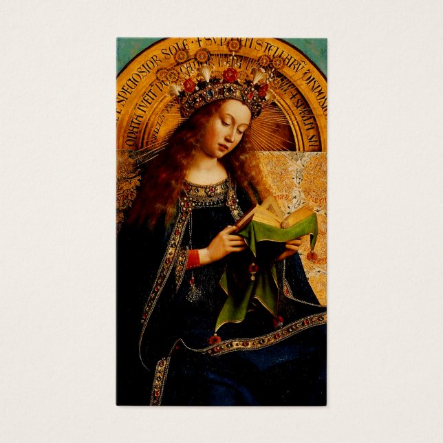 Jungfrau Mary von Jan van Eyck (Vorderseite)